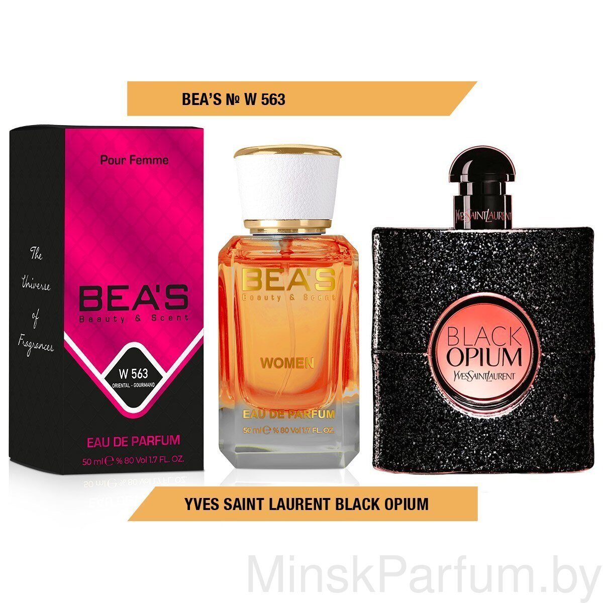 Beas W563 Yves Saint Laurent Black Opium Women edp 50 ml