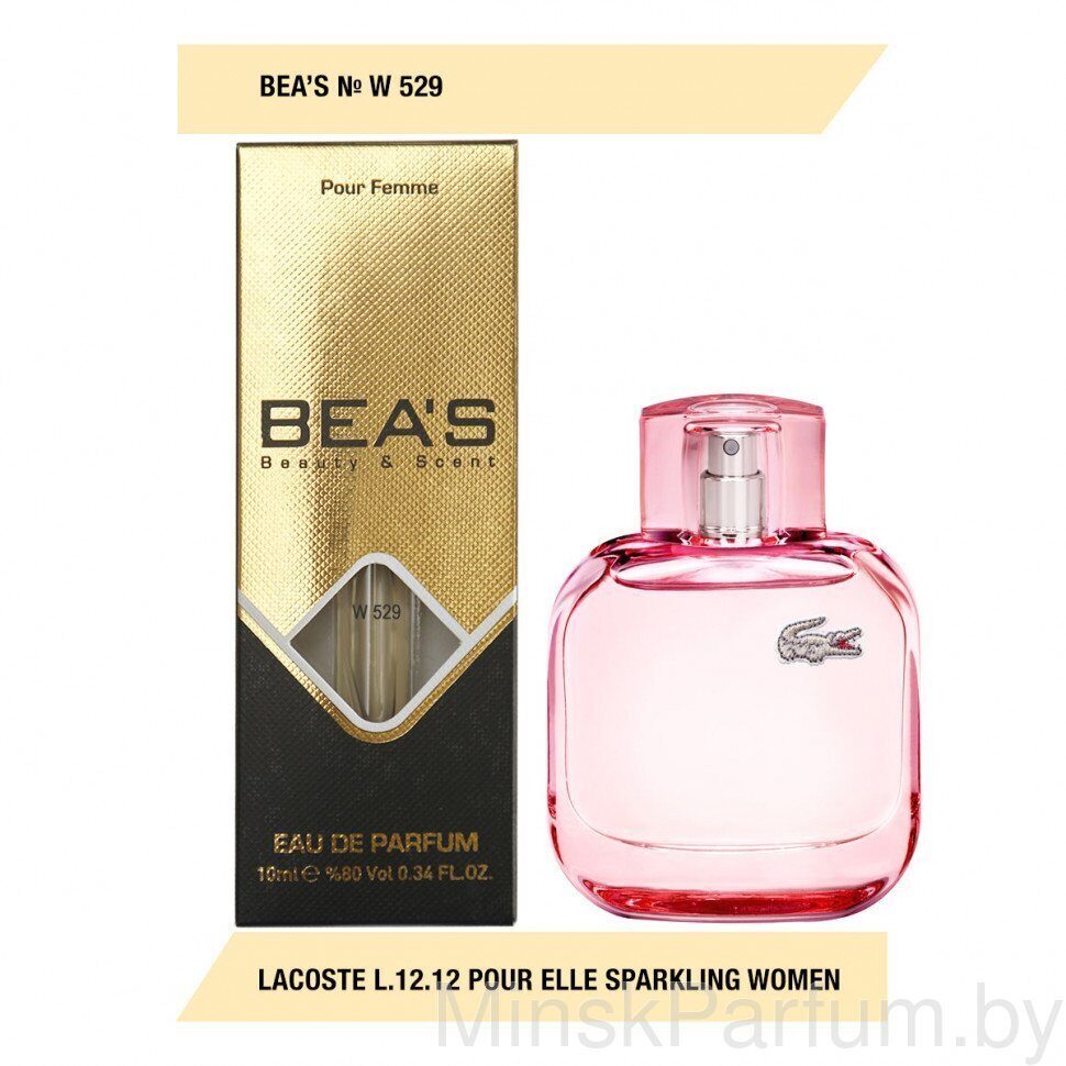 Компактный парфюм Beas Lacoste L.12.12 Pour Elle Sparkling W529 10 ml