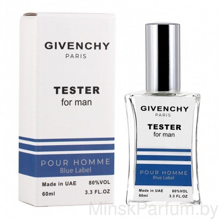 Givenchy Pour Homme Blue Label Мужской (Тестер Duty Free 60 ml)