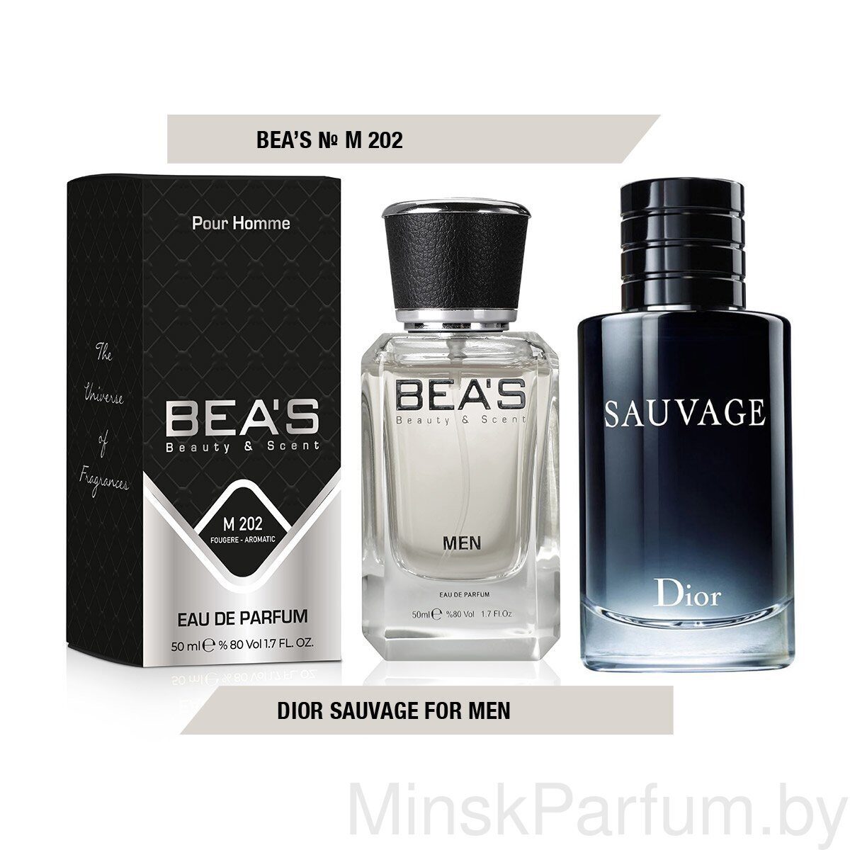 Beas M202 Christian Dior Sauvage Men edp 50 ml